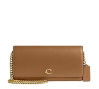 COACH Evie Honey Brown Leather Wallet On A Chain Bag Size: One Size, C
