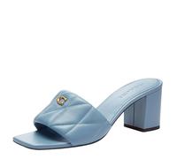 Coach Women's Holly Quilted Block Heel Sandal Platform, Bluebell, 7 UK