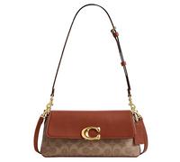 Coach Women's Jet Shoulder Bag in Signature Canvas, Tan Caramel, S