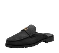 Coach Women's Jocelyn Backless Loafer, Charcoal/Black, 5 UK
