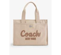 Coach Womens Lh/dark Natural Cargo 42 Logo-embroidered Canvas Tote Bag