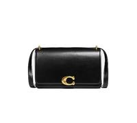 COACH Women's Luxe Refined Calf Leather Bandit Shoulder Bag, Black, One Size