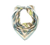 COACH womens Multi Belt Printed Silk Square, Bluebell/Multi, One Size