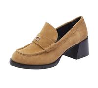 Coach Women's Natalie Suede Loafer, Peanut, 5 UK