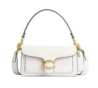 Coach Women's Polished Pebble Leather Tabby Shoulder Bag 20 Handbag, Chalk, One Size