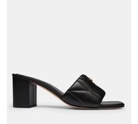 Coach Women's Quilted Leather Block Heeled Sandals - UK 4