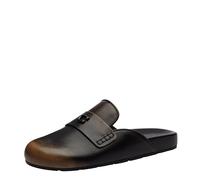 Coach Women's Sculpted C Clog Slipper, Black, 7 UK