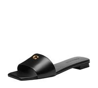 Coach Women's Sculpted C Flat Sandal, Black, 6.5 UK