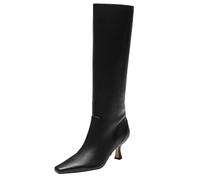 Coach Women's Sculpted C Kitten Heel Boot Fashion, Black, 8 UK