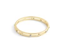 Coach Women's Signature C Open Bangle Bracelet, One Size, Brass Glass, no gemstone
