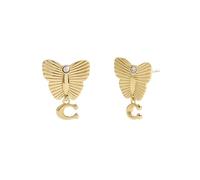 COACH Women's Signature Heritage Butterfly Earrings