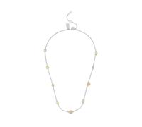 COACH Women's Signature Tea Rose & Heart Strand Necklace