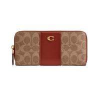 Coach Women's Slim Accordion Zip, Tan Rust, One Size