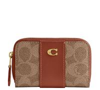 Coach Women's Small Zip Around CASE Accessory-Travelers Card Sleeves, B4/Tan Caramel, One Size, B4/Tan Caramel, One Size