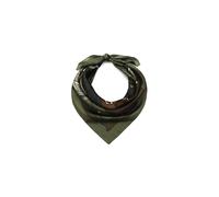 Coach Women's Stacked Tabby Printed Silk Square Scarf, Olive Multi, One Size