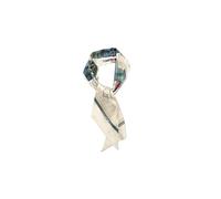 COACH womens Stacked Tabby Printed Wide Silk Skinny, Chalk Multi, One Size
