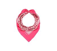 Coach Women's Textured Signature C Printed Silk Square Scarf, Dragonfruit, One Size