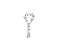 COACH Women's Textured Signature C Printed Skinny Scarf Silk, Sage, One Size