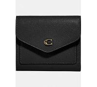 Coach Wyn Small Crossgrain Leather Wallet - Black Black