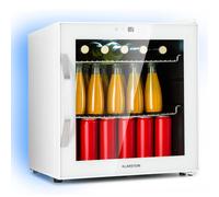 Klarstein Smart Beer Fridge, Glass Mini Fridge for Bedrooms, IoT/App Control, Quiet Small Fridge Wine Cooler, Indoor/Outdoor Home Bar Storage for Beverages, Soft Drinks, Removable Shelves, 5-18°C, 47L