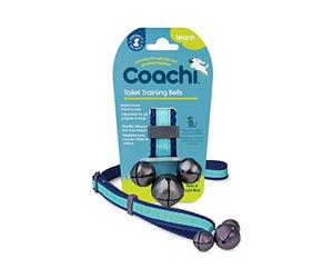 Coachi Toilet Training Bells, Suitable for Puppy or Newly Acquired Dog, House Training, Stop Door Scratching, Easy to Use, Adjustable Height. Dog Accessory, Great for Clicker Training, Easy to Hear