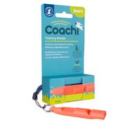 The Company of Animals Training Whistle Coachi - Clear Sound, Reflective Lanyard (Coral)
