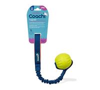 Coachi Tuggi Ball - Interactive Dog Toy for Tug of War & Play. Strong & Comfortable, Stretchy Bungee Handle, Reward Training, Interrupting Biting & Chewing. Ideal For Agility and Suitable for Puppies