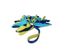 The Company of Animals Tuggi Spider Dog Toy – Bungee Tug-of-War, For Puppies – Navy/Lime/Light Blue