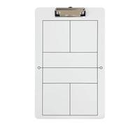 Coaching Clipboard, Strategy Clipboard, Erasable Training Aid for Competition Data Analysis, Practice, or Team Meetings, 13.78 x 8.66 inches, 270 g, White, PVC Material