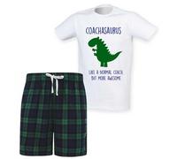 Coachsaurus Coach Dinosaur Tartan Pyjama Set 60 SECOND MAKEOVER Green XS