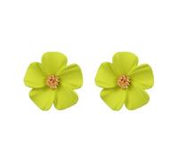 Coadipress Boho Flower Stud Earrings for Women - Unique Colorful Daisy Shaped Earrings - Bohemian Chic Statement Floral Jewelry Gift, Acrylic, No Gemstone