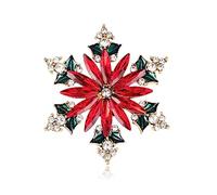 coadipress Christmas Brooch Pins for Women Cute Crystal Christmas Tree Snowflake Reindeer Jingle Bell Animal Candy Bow Brooches Xmas Holiday Party Gifts, S, Alloy Steel, cubic zirconia
