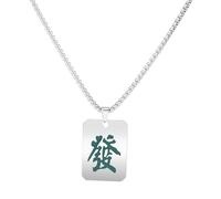 coadipress Punk Stainless Steel Playing Card Poker Tag Pendant Necklace for Women Men Lucky Rock Ace of Spade Heart Royal Flush Games Chain Necklace Hip Hop Unisex Jewelry Gift, Middle, Zinc, Cubic