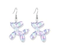 coadipress Resin Sweet Dog Dangle Earrings for Women Kawaii Luminous Shining Balloon Puppy 3D Lifelike Cute Animal Earring Charm Jewelry, Middle, Resin, No Gemstone