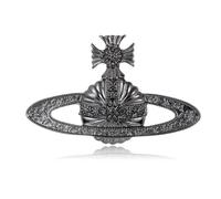 coadipress Saturn Planet Brooch Pin for Women Vintage Carving Floral Saturn Brooches Dainty Planet Space Pin for Suit Clothing Jackets Badges Birthday Wedding Party Charm Jewelry, S, Alloy Steel, no