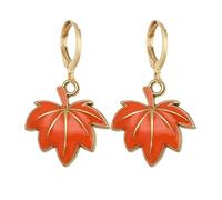 coadipress Thanksgiving Hoop Earrings for Women Cute Pumpkin Turkey Maple Leaf Corn Fox Nut Squirrel Animal Earring Fall Autumn Harvest Party Jewery Holiday Earrings, Middle, Metal, No Gemstone