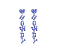 coadipress Western Cowgirl Acrylic HOWDY Glitter Drop Dangle Earrings for Women Rodeo Disco Cowboy Earrings Country Concert Party Southern Nashville Accessories Jewelry Gifts, Acrylic, no