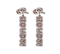 coadipress Western Cowgirl Acrylic HOWDY Glitter Drop Dangle Earrings for Women Rodeo Disco Cowboy Earrings Country Concert Party Southern Nashville Accessories Jewelry Gifts, Middle, Acrylic, no