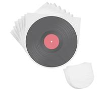 COAFTUG 50pcs 7 inch Inner Vinyl Record Sleeves 3.15 mil Lp Inner Sleeves for Vinyl Records Vinyl Protective Sleeves Anti Static Clear LP Protective Sleeve for 7 Inch Single Record(18 * 17.8cm)