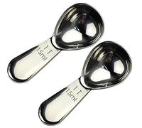 CoaGu Measuring Spoons Coffee Scoop Short Handle 18/8 Stainless Steel Tablespoon Exact Pack (1, 2x15ml)