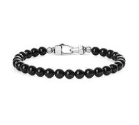 COAI Beaded Bracelet for Men, Black Tourmaline Crystal Bracelet for Men S