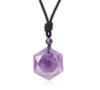 COAI Healing Star of David Amethyst Necklace for Women Girls