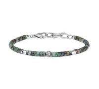 COAI Hematite African Turquoise Bracelet for Men, Heishi Beads Crystal Bracelet for Men