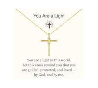 COAI Infinity Cross Necklace for Women, Cross Pendant 14K Gold Plated 925 Sterling Silver Necklace for Women