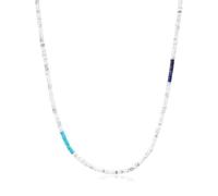 COAI Mens Womens Heishi Genuine Howlite Stone Beaded Necklace 65cm