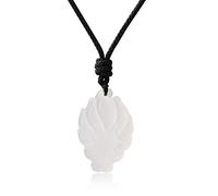 COAI Nine Tailed Fox Necklace Crystal Necklace for Women Men, White Agate