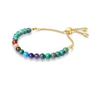 COAI Women's 7 Chakra Bracelet, African Turquoise Beaded Bracelet for Women