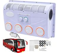 COAKUE 12V/24V RV Rooftop Air Conditioner, Evaporator Assembly, Universal Electric Truck Air Conditioner with 360° Rotatable Outlet, for Excavators, Vans, Caravans, Campers 24V