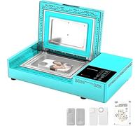 COAKUE 180°C Fast Heat Sublimation Kit, 3D Phone Case Press Machine Kit, 3D Vacuum Heat Transfer Press Machine with 2 Molds & 20 Shells for Custom Phone Case Making Business OnlyMachine-0PCS