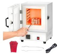 COAKUE Ceramic Kiln Lab Muffle Furnace 2000W 1150℃ for Home Studio Use